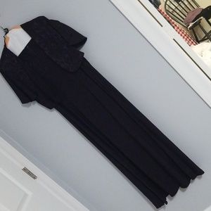 Tank dress with cover-up, beautiful eggplant color